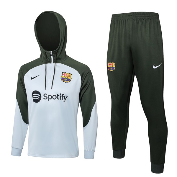 Sweat Shirt Capuche Barcelone 2024 Gris